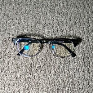 Ray-Ban Clubmaster Silver Eyeglasses